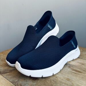Skechers Slip-ins Go Walk Flex Relish Sneakers Hands Free Navy Women's Size 9.5